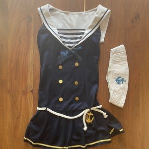 Last minute Halloween costume! Sailor costume